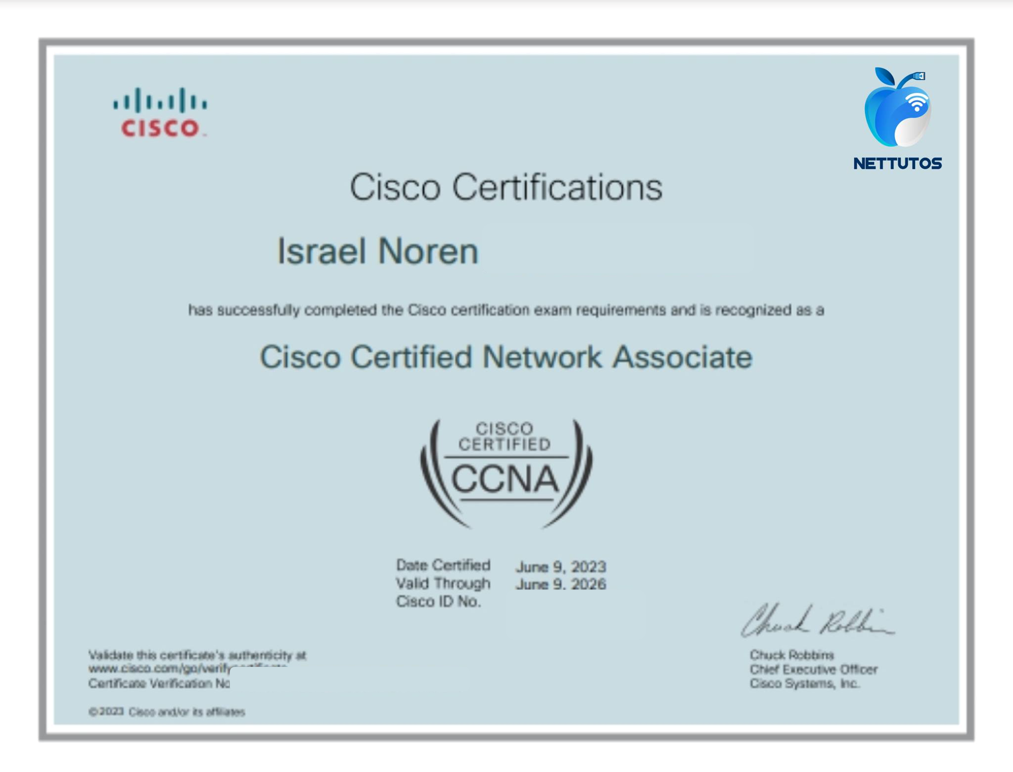 Certificado CCNA - Alumno 10
