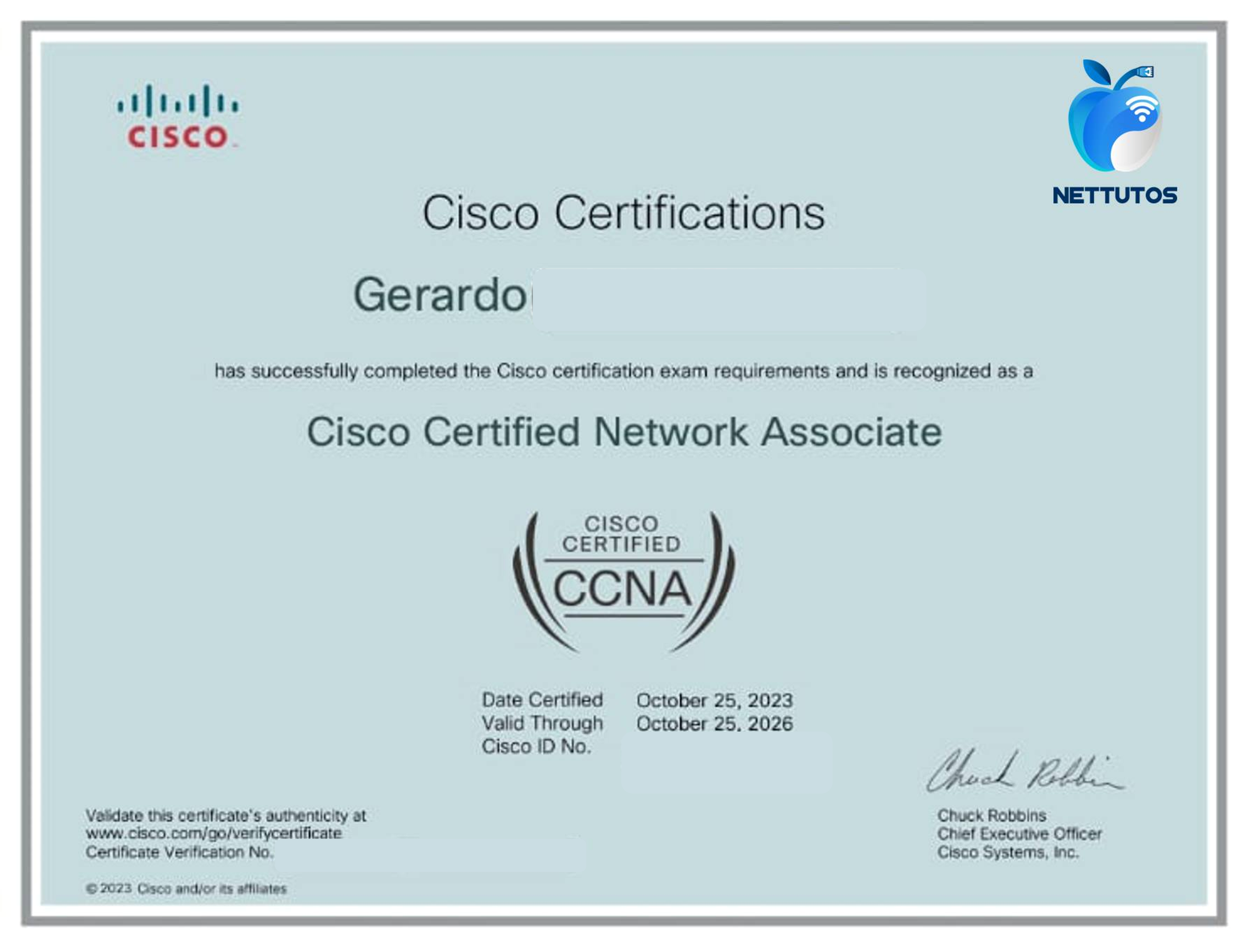 Certificado Palo Alto - Alumno 14