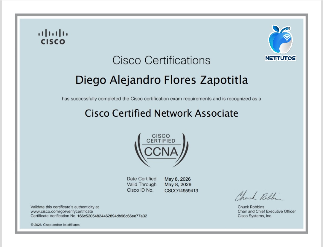 Certificado CCNA - Alumno 23