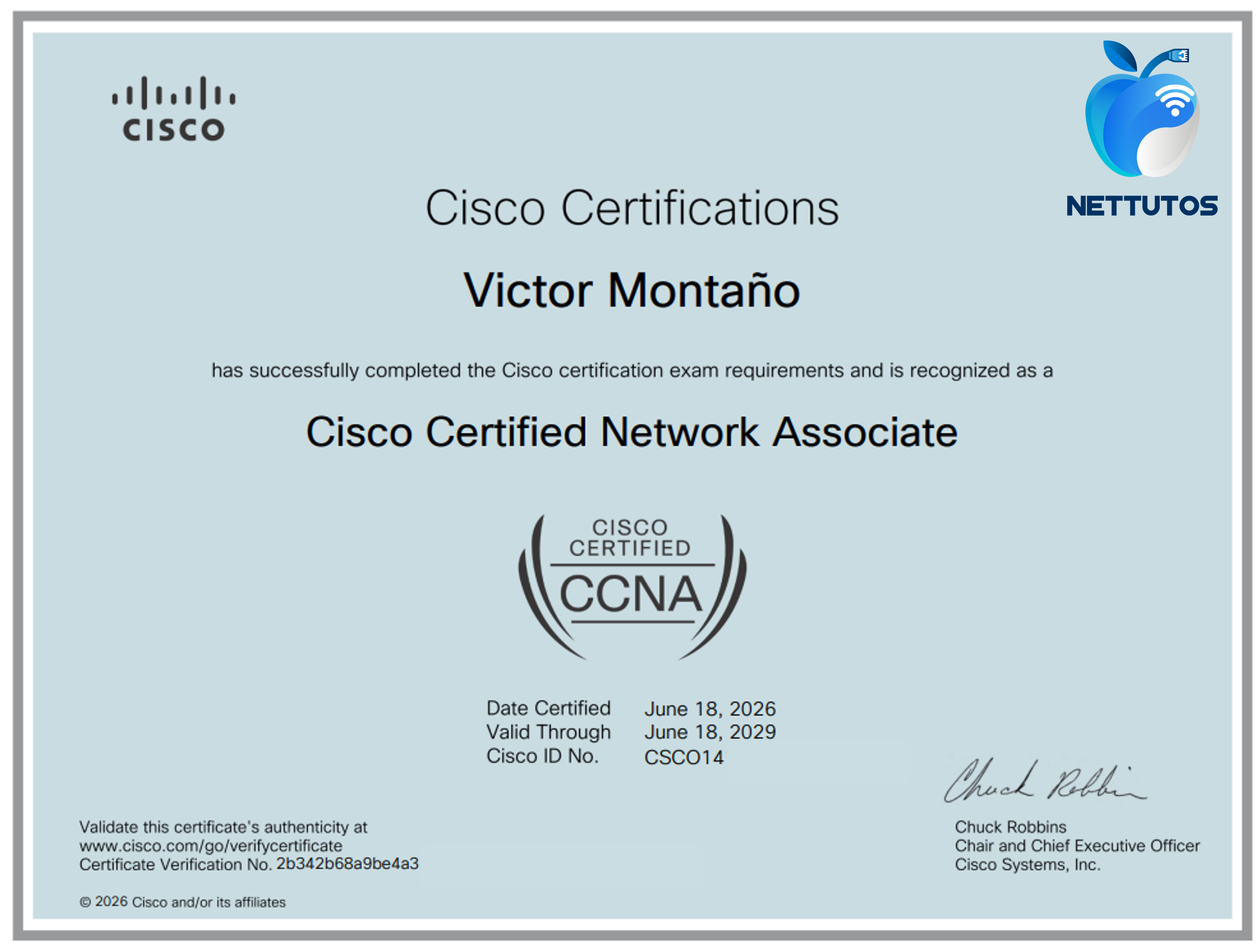 Certificado CCNA - Alumno 24