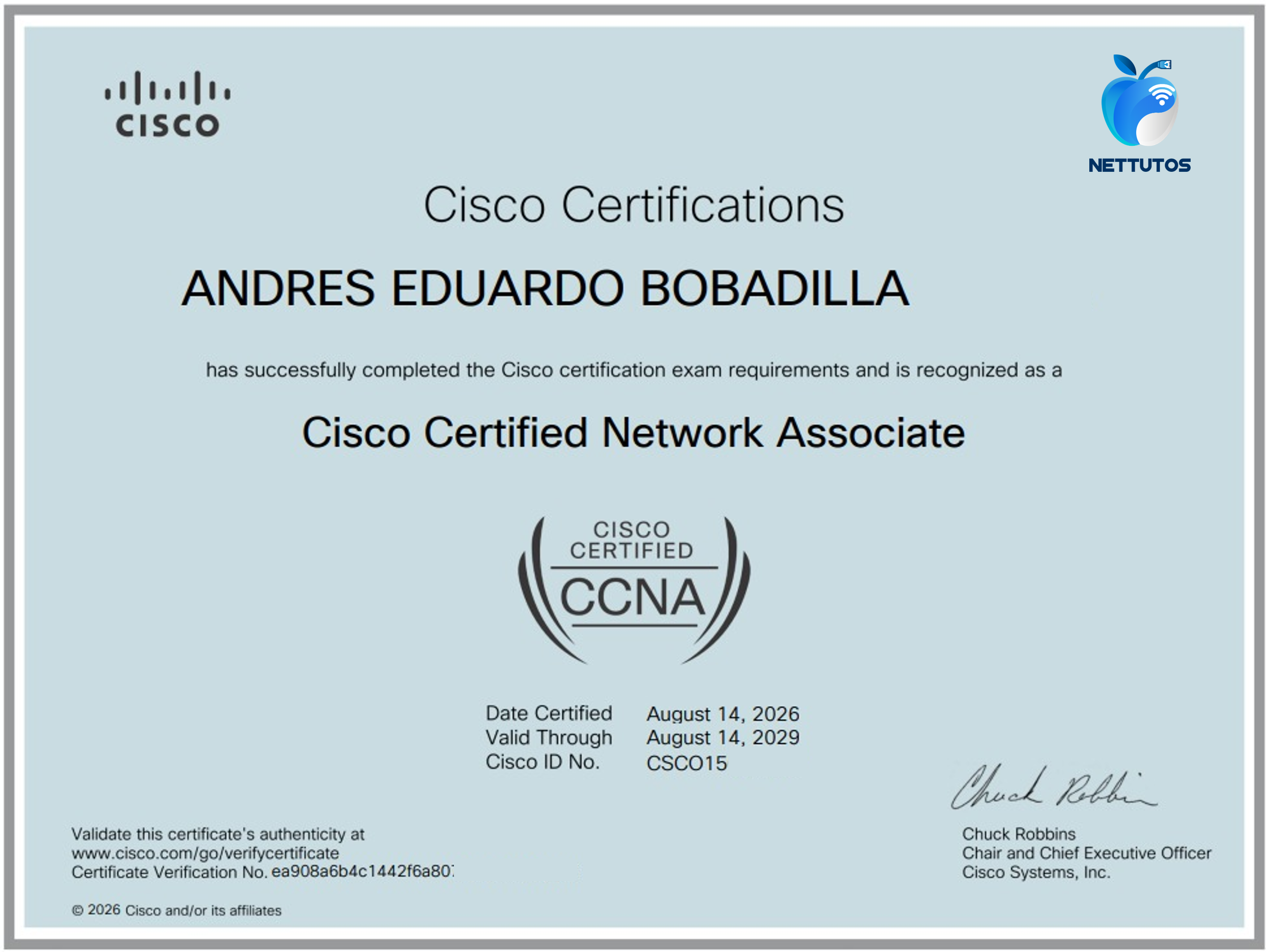 Certificado CCNA - Alumno 25